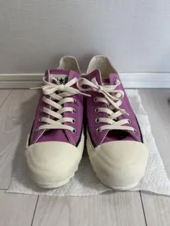 コンバース ピンク　シャークソール 厚底ローカットスニーカー