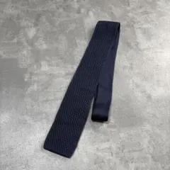 Rnit vintage basic design navy knit tieのサムネイル