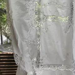 フランスブランドMaison de mondリネン刺繍のカーテン白 - メルカリ