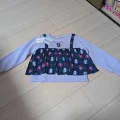 ディズニー　アナと雪の女王　重ね着風　トレーナー