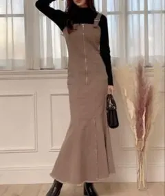 GRL フリンジマーメイドジャンパースカート