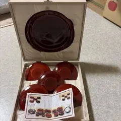 漆器 菓子器セット 6点