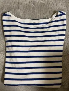無印良品　ボーダーロンT S
