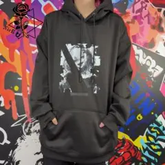 UNISEX BLACK PARKA【MAD SMILE】