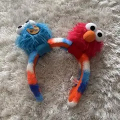 【1回のみ使用☆美品】USJ エルモとクッキーモンスター カチューシャ