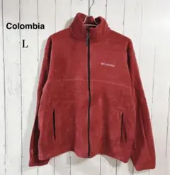 大人気Colombiaフリースジャケット　フルジップレッド