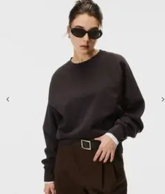 coca ヘビーウェイト裏毛ラグランスリーブスウェット　ブラウン