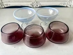 ヨーグルトカップ　昭和レトロ　デザートカップ　アイスクリームカップのサムネイル