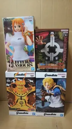 ナルトサボGrandista+ナミバーソロミューくまフィギュアセット箱アリ