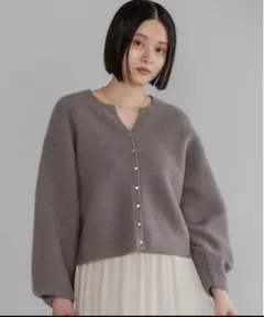 cccmalie シーマリー コットンカシミヤケープツインニット 38 ブラック