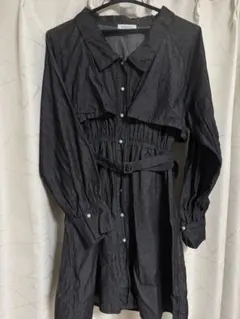 OLIVE des OLIVE パールボタン デニムシャツワンピースのサムネイル