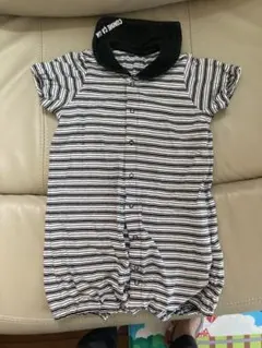 COMME CA ISM コムサイズム　ストライプロンパース　50-70 男の子