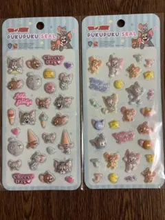 【大人気！！】【品薄】トムとジェリー　トムジェリ　ぷくぷくシール