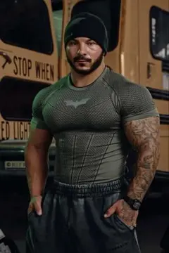 Batman Compression Longsleeves GrayGreen - メルカリ