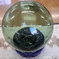 ガラス浮き玉　浮き玉　大玉　直径30㎝　北の刻印あり　　ガラス玉