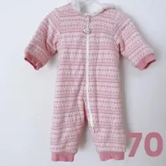 ファミリア familiar ベビーアウター ジャンプスーツ 女の子 70 冬