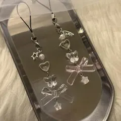 【2点セット】No.371ビーズストラップ ハンドメイド 韓国 コレクトブック