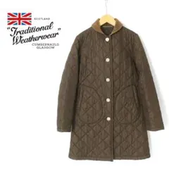 Traditional Weatherwear 丸襟 キルティングコート