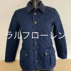 h33. Ralph Lauren キルティングコートネイビー140cm