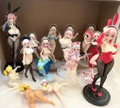 すーぱーそに子・ぽちゃ子　プライズフィギュアセット　まとめ　開封済み　一部欠品