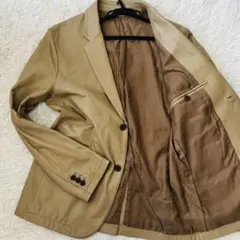 極美品✨マーガレットハウエル高級羊革テーラードジャケットSキャメル　アンコン