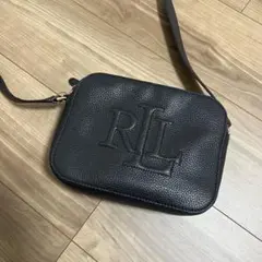 【美品】LAUREN RALPH LAUREN / ショルダーバッグ ブラック