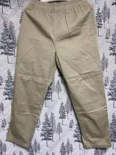 ベージュ コットン ワークパンツ