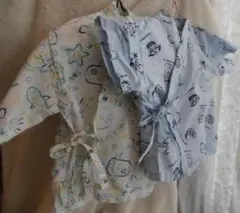 甚平　和柄　兜　海の生き物　魚　作務衣　お祭りやイベントに