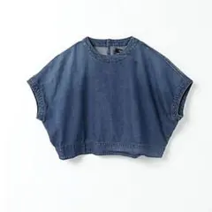 【mizuiro ind】クルーネックショートプルオーバー