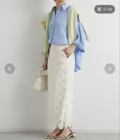 おすすめ⭐︎新品⭐︎un dix cors ホワイトレーススカート⭐︎のサムネイル