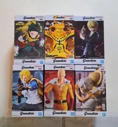 フィギュアまとめ売り グランディスタ ナルト ワンピース ドラゴンボール 6体