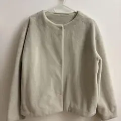 ユニクロスムースヤーンフリースノーカラージャケット