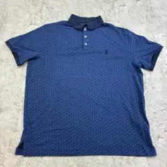 み*ん様 POLO　RALPH LAUREN　上質　刺繍　総柄　ポロシャツ　古着
