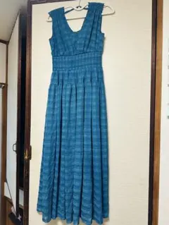 LILY BROWN ブルーチェックワンピース