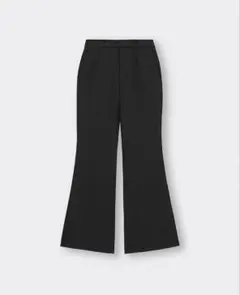 GU ストレッチ　フレアパンツ S ブラック　ボトムス　パンツ　スラックス