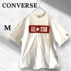 コンバース　半袖Tシャツ　刺繍ロゴ　コットン　大きめ　古着　カジュアル　メンズM