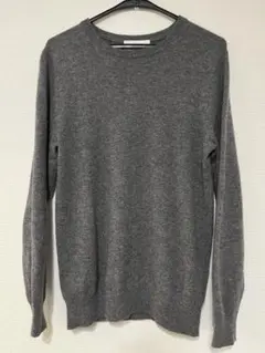 ユナイテッドアローズ カシミヤ クルーネックニットセーター　Sサイズ　グレー