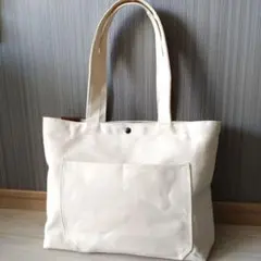 帆布トートバッグ　帆布通勤バッグ　帆布バッグハンドメイド