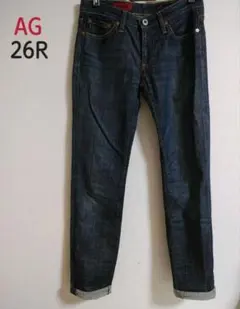 AG スキニーデニム 26R ダークブルー