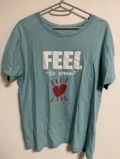 Feelcycle 水色 FEEL this moment Tシャツ