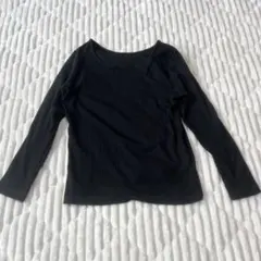 【a4105】Discoat 長袖リブニット セーター ブラック