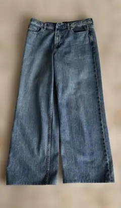 ユニクロ　デニム ジーンズ　ブルー　25