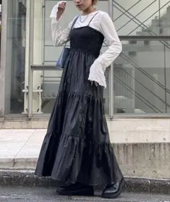 美品 CIAOPANIC ティアードキャミワンピース