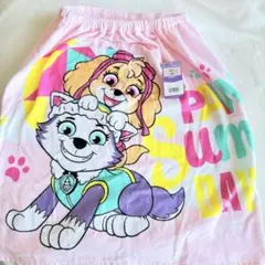パウパトロール　ピンク　スイムタオル　巻きタオル　ラップタオル　60cm