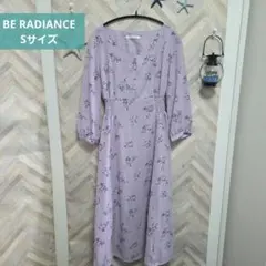 BE RADIANCE Sサイズ ラベンダー 花柄 ワンピースのサムネイル