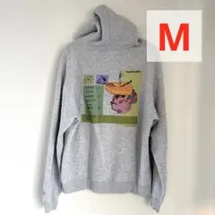 マークゴンザレス ロゴワンポイントパーカーグラフィック グレー M スウェット