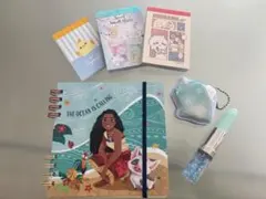 치이카와 모아나 외 문구 세트, 메모장, 펜 대량 판매