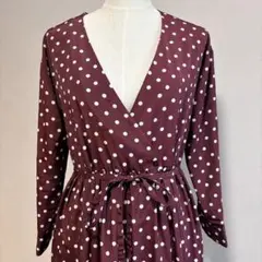 アーバンリサーチドアーズ ドット S ロング カシュクール ラップワンピース