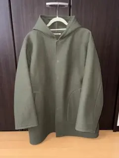 AURALEE Heavy Melton Hooded Coat