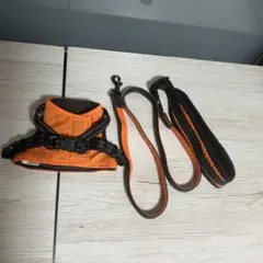 犬用 ハーネス リード セット XSサイズ オレンジ 小型犬